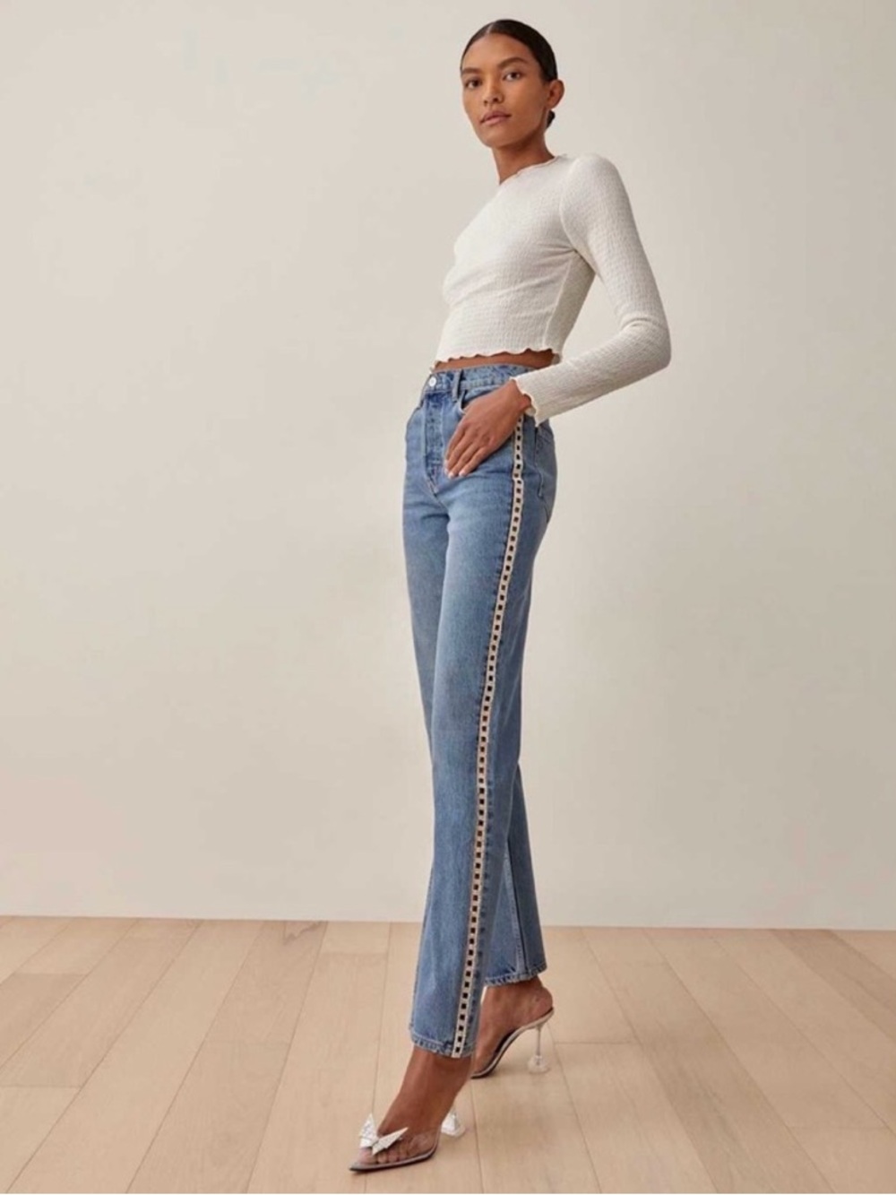 Reformation Crystal High Rise Jeans